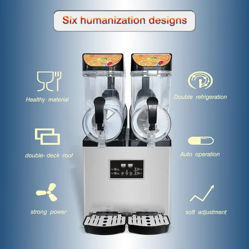 Miniatura 4 de Kolice Máquina comercial de hielo Slush, máquina de bebida congelada Margarita, máquina de enfriamiento para hacer bebidas