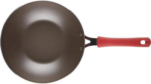 Miniatura 9 de Rachael Ray Cook + Create - Sartén antiadherente para freír, 10.5 pulgadas, color rojo
