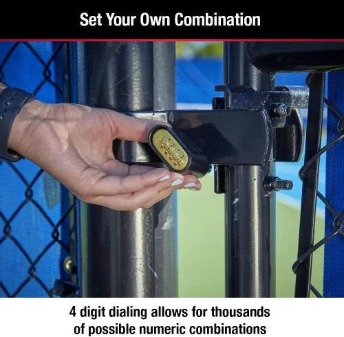 Miniatura 4 de Master Lock Candado de Combinación Negro, Establece Tu Propia Combinación, Candados Resistentes a la Intemperie para Interiores y Exteriores