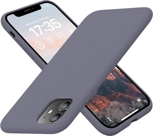 Miniatura 14 de Funda compatible con iPhone 11, silicona [forro de microfibra suave antiarañazos] [delgada a prueba de golpes] Funda mejorada para teléfono 11
