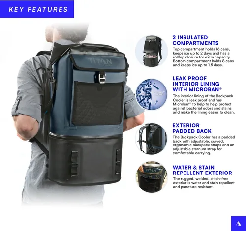 Miniatura 2 de Titan by Arctic Zone Deep Freeze Welded Backpack Cooler