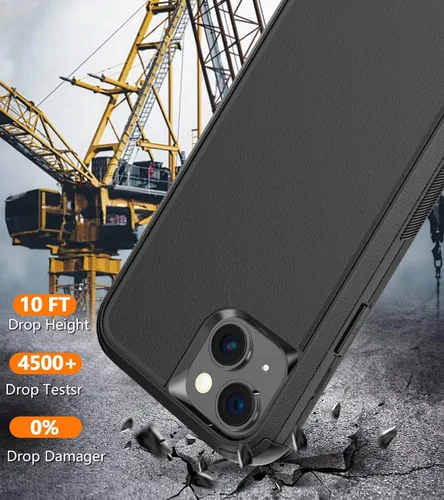 Miniatura 4 de Diverbox Funda para iPhone 15 Plus [a prueba de golpes] [a prueba de caídas] [protector de pantalla de vidrio templado], funda de protección