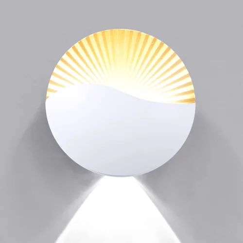 XEYOU Aplique de pared moderno de 12 W, lámpara de pared LED impermeable IP65 de aluminio para interiores, montaje en pared, lámpara LED para