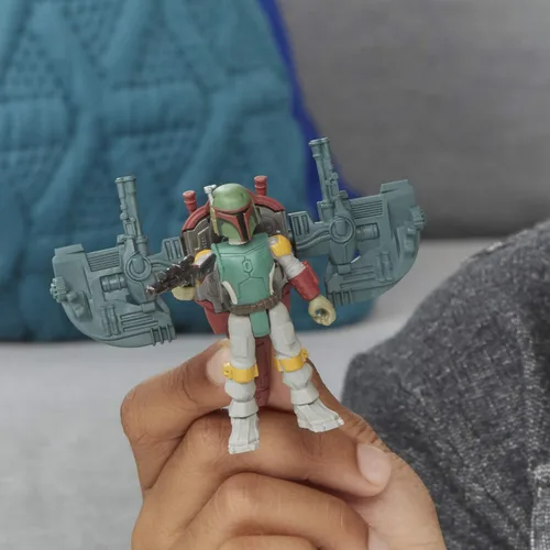 Miniatura 7 de STAR WARS Mission Fleet Gear Class Boba Fett Capture in the Clouds - Figura y vehículo a escala de 2.5 pulgadas, juguetes para niños a partir de 4