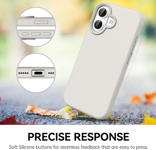 Miniatura 248 de GUAGUA Funda compatible con iPhone 17 Pro Max de 6.9 pulgadas, silicona líquida, goma de gel suave, delgada, forro de microfibra delgada