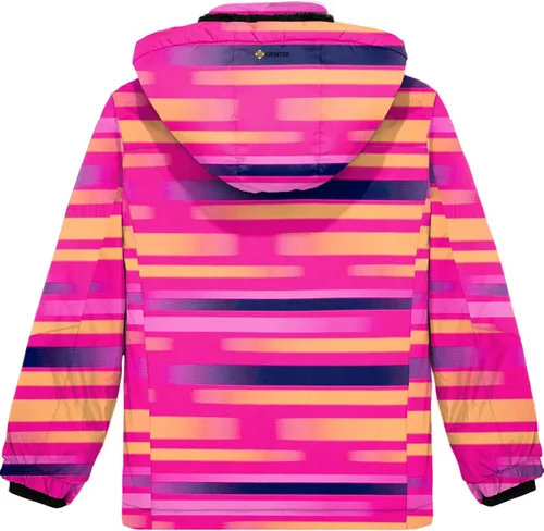 Miniatura 2 de GEMYSE - Chaqueta de esquí impermeable y resistente al viento con capucha, para niña