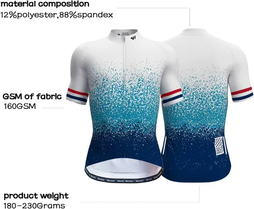 Miniatura 3 de Lo.gas Cycling Jersey Men ShortLong Sleeve Bike Biking Shirts Full Zip with Pockets Road Bicycle Clothes