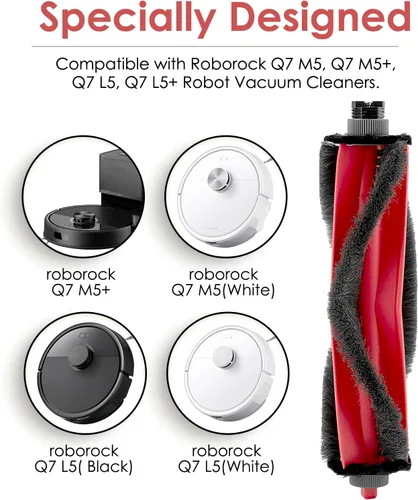 Miniatura 5 de Paquete de 2 cepillos de rodillo Q7 M5/Q7 M5+/ Q7 L5/Q7 L5+ compatibles con Roborock Q7 M5, Q7 M5+, Q7 L5, Q7 L5+, robot aspirador Q7 L5+, cepillo
