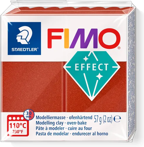 Miniatura 15 de STAEDTLER 8010-71 FIMO Effect - Arcilla de modelado polimérica endurecedora para horno, bronce antiguo metálico (1 bloque de 2.01 oz)