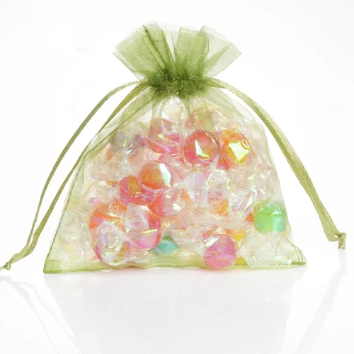 Miniatura 7 de Bskifnn 100 bolsas de organza de satén con cordón, bolsa de organza para el día de la madre, día de San Valentín, Halloween, bolsas de dulces, boda