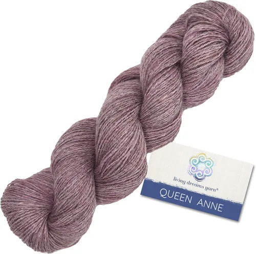 Miniatura 26 de Living Dreams Queen Anne LACE - Ovillo de lana 100% suave y lujosamente suave, color azul