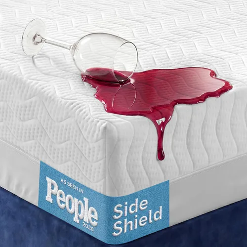 Miniatura 8 de Protector de Colchón de bambú impermeable tamaño Individual 39x75 pulgadas, no ruidoso, transpirable, peluche muy absorbente, extra profundo, se