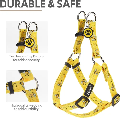 Miniatura 2 de Pupteck - Arnés para perros sin jalar, suave, ajustable, de nailon, talla básica, chaleco para cachorro, para caminar al aire libre con etiqueta