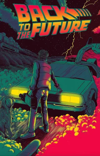 Reimpresión de póster de Regreso al futuro, película artística de ciencia ficción retro de los años 80, decoración del hogar (11 x 17 pulgadas)