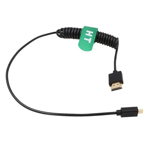 Miniatura 6 de Micro HDMI a HDMI 8K 4K 60p Negro trenzado en espiral 11.8 in Cable para Canon R8 R10 Sony A7C A7RIV ZV-1 S5 X-T4 Z50 Cámara ATOMOS Ninja V F5pro