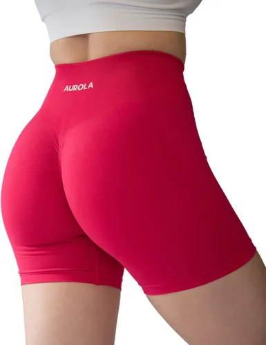 Miniatura 3 de AUROLA Intensify - Pantalones cortos de entrenamiento para mujer, sin costuras, para gimnasio, yoga, correr, deporte, ejercicio activo, fitness