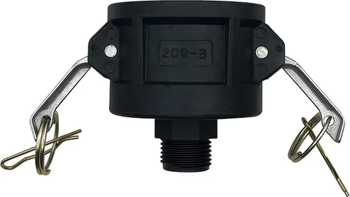 Miniatura 4 de 275 330 galones IBC Tote Fittings Adaptador de drenaje de tanque de asas IBC para manguera de jardín Camlock Manguera de agua de jardín Cerradura