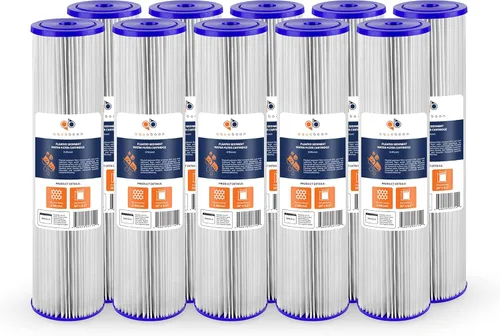 Miniatura 11 de Aquaboon Cartucho de filtro de agua plisado para toda la casa de 5 micras, 20 x 4.5 pulgadas, compatible con ECP5-20BB, SPC-45-2005, paquete de 6