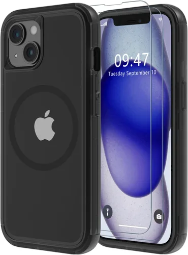 Miniatura 32 de Diverbox Funda para iPhone 15 [a prueba de golpes] [a prueba de caídas] [protector de pantalla de vidrio templado], funda de protección resistente