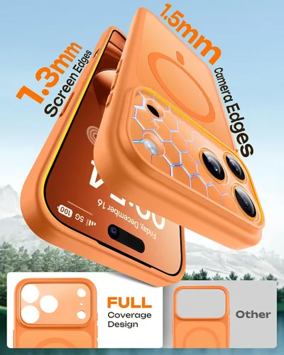 Miniatura 384 de TOCOL Funda para iPhone 11, compatible con Magsafe, protección completa de cámara, imanes integrados, protección contra caídas, funda translúcida