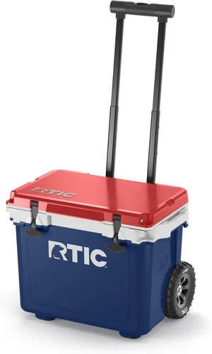 RTIC - Enfriador con ruedas ultraligero de 22 cuartos de galón con asa, caja de hielo portátil aislada para playa, bebidas, camping, picnic, pesca,