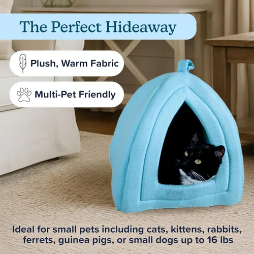 Miniatura 2 de Cama para gatos de tienda de campaña / iglú PAW, azul, Azul