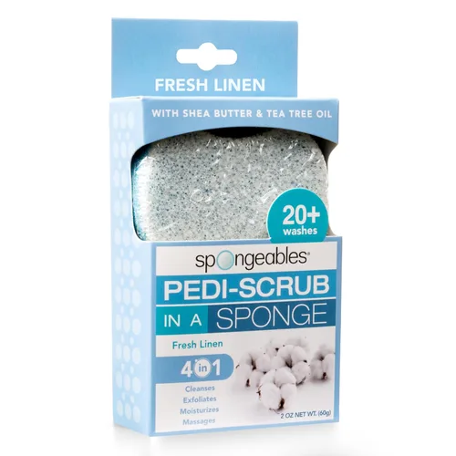Miniatura 20 de Spongables Pedi Scrub - Esponja exfoliante para pies de 5+ lavados, lavanda, 6 unidades Aceite de árbol de té de lavanda Viaje
