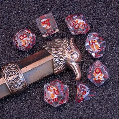 Miniatura 8 de Sage's Portal Familiars and Reagents - Juego de dados de resina para DND, juego de dados poliédricos para Dungeons and Dragons RPG de mesa TTRPG