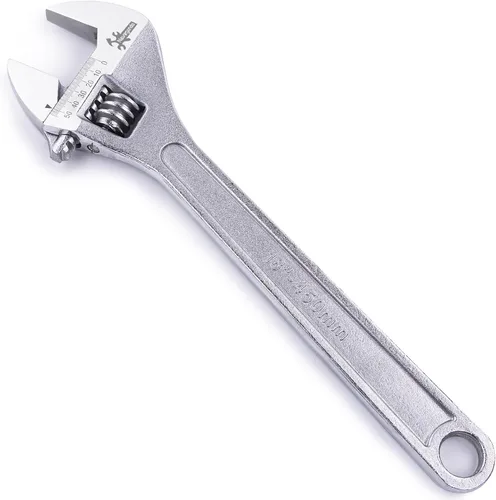 Miniatura 8 de Navegando - Llave ajustable de 6 pulgadas, llave inglesa ajustable para espacios reducidos, acero de alto carbono con agarre antideslizante, se