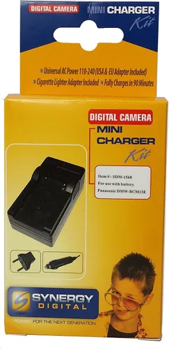 Miniatura 2 de JVC GZ-E200 Cargador de batería de videocámara Indicador LED de carga inteligente - Cargador de repuesto para baterías JVC BN-VG107, VG114 y VG121