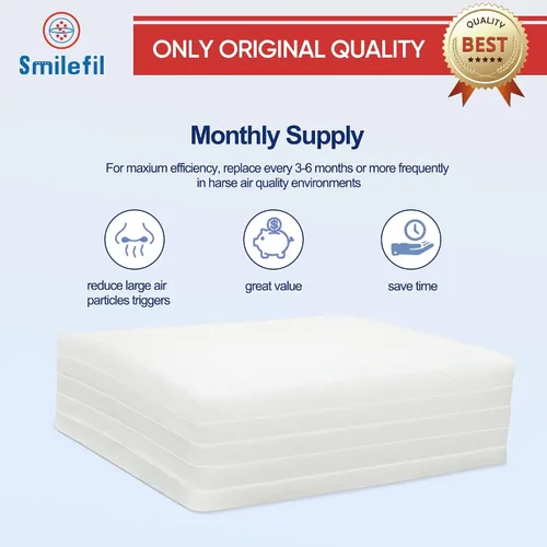 Miniatura 8 de Smilfil PF40 - Paquete de 5 almohadillas de repuesto para prefiltro compatibles con IQAir PF40 Purificador de aire de prefiltración de polvo grueso