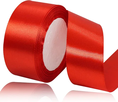Miniatura 78 de Cinta de satén beige de 1 pulgada x 25 yardas, cinta de tela de color sólido para envoltura de regalos, manualidades, fabricación de lazos