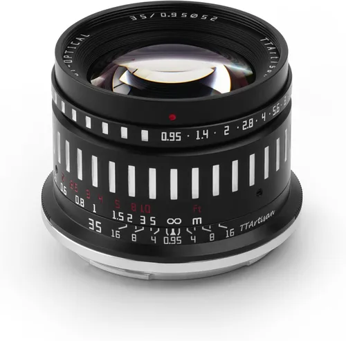 Miniatura 10 de TTArtisan Lente de cámaras sin espejo de enfoque manual de gran apertura F0.95 APS-C de 1.378 in para montaje XF compatible con X-A10 X-A20 X-A3