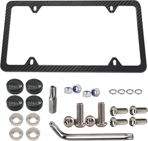 Miniatura 13 de BGGTMO Soporte de Soporte para Placa de Matrícula - Kit de Montaje de Placa de Matrícula Frontal, Adaptador de Montaje de Marco de Placa