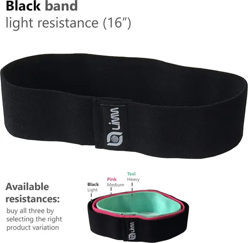 Miniatura 2 de Fittest Pro by Limm Resistance Bands for Legs and Butt, Fabric Exercise Loop Bands Yoga, Pilates, Rehab, Fitness and Home Workout, Strength Bands