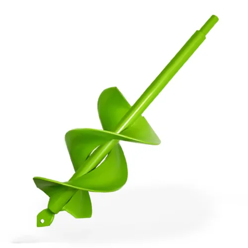 Miniatura 8 de Broca de taladro de jardín verde para plantar, excavadora de agujeros de poste de 1.6 x 16.5 pulgadas y herramienta de maceta de bombilla, se adapta