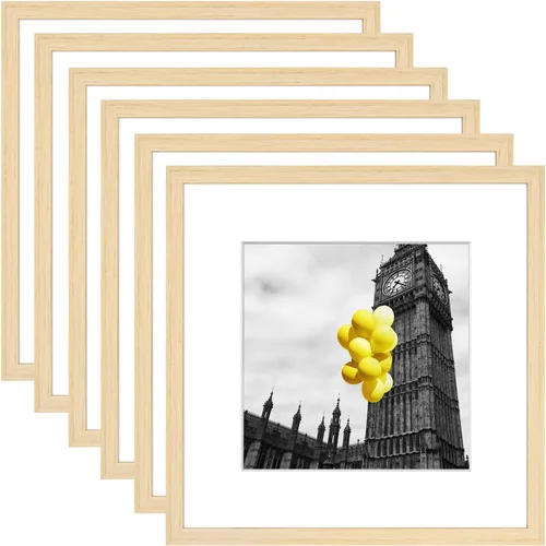 Miniatura 42 de Juego de 6 portarretratos de 5 x 7, para galería de fotos de 4 x 6 pulgadas con paspartú o de 5 x 7 pulgadas sin paspartú, marcos de fotos para Negro
