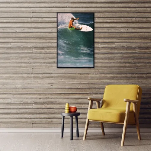 Miniatura 4 de Póster de surf oceánico azul de los años 90, arte de pared de verano y playa, surfista costero, hombres, deportes extremos de agua, impresiones