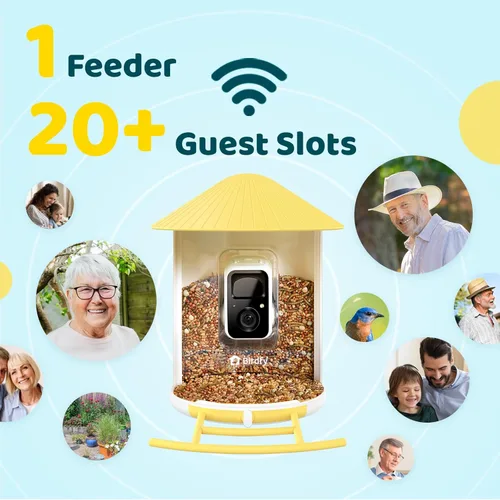 Miniatura 6 de NETVUE by Birdfy Pro Comedero Inteligente para Pájaros con Cámara y Panel Solar, Alertas de Llegada Instantáneas, Transmisión en Vivo y Visión
