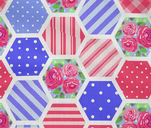Miniatura 5 de oneOone Cotton Flex Blue Fabric Floral Craft Projects Decor Fabric Printed By The Yard 40 Inch Wide-DO