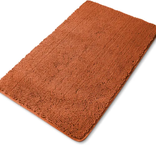 Miniatura 184 de Yeaban Alfombra de pasillo de baño de 24 x 72 pulgadas, antideslizante, alfombra de baño larga de felpilla gruesa, absorbente y lavable, alfombra