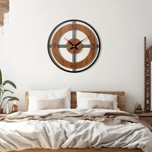 Miniatura 5 de Reloj de pared grande decorativo para pared, reloj redondo de cocina, decoración de cocina, relojes rústicos para paredes, reloj silencioso