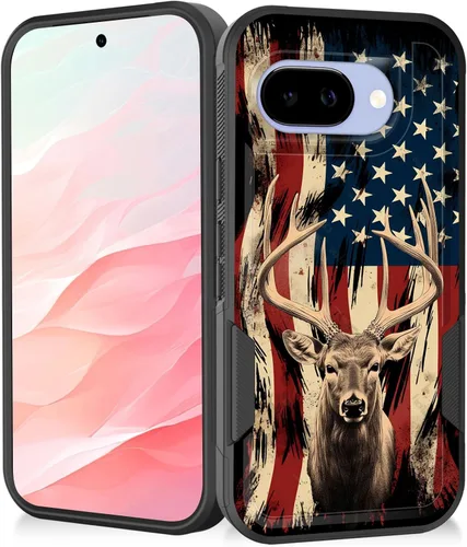 Miniatura 87 de Funda para Pixel 7a, resistente de doble capa híbrida de policarbonato duro de goma suave a prueba de golpes para Google Pixel 7A 6.1 pulgadas