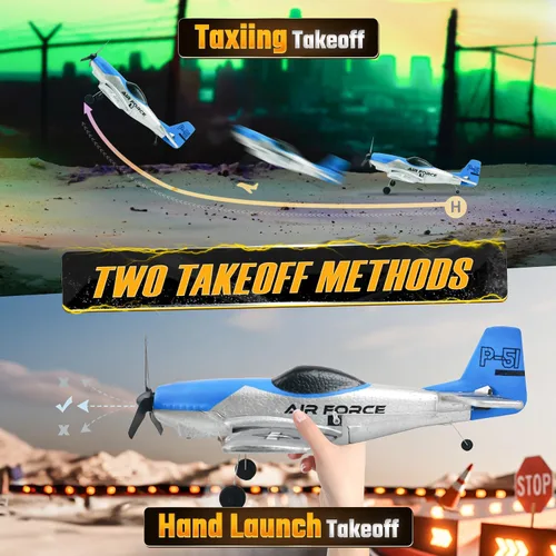 Miniatura 4 de BEZGAR Avión RC, drones para niños, avión de control remoto de giroscopio de 6 ejes, helicóptero RC, fácil control para juguetes principiantes