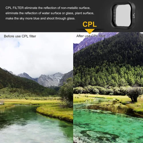 Miniatura 6 de GEPULY Juego de 6 filtros de lente de cámara para GoPro Hero7 6 5 Black 2018, 3 filtros ND (ND8/ND16/ND32), filtro CPL, filtros rojo claro/magenta