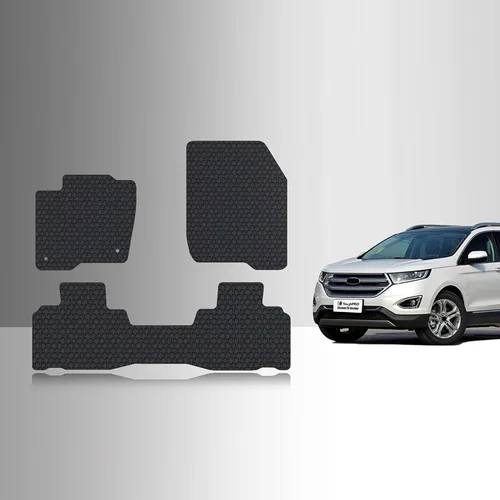 TOUGHPRO Juego de accesorios de alfombrillas (fila delantera + 2da fila) para Ford Edge resistente para todo tipo de clima (fabricado en Estados