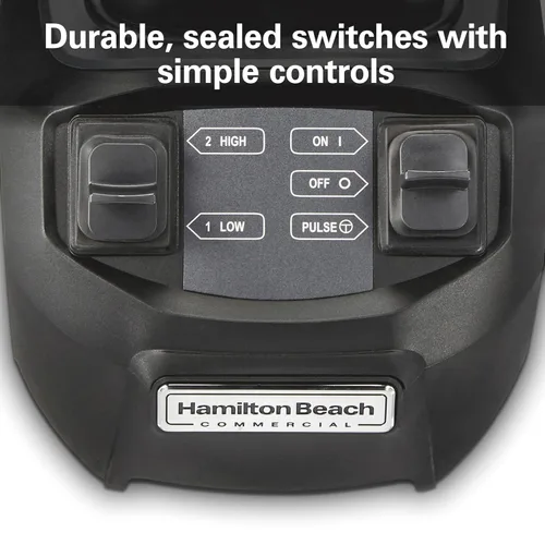Miniatura 4 de Hamilton Beach Commercial HBB255S Rio - Licuadora de barra de acero inoxidable, 1.6 caballos de fuerza, capacidad de 32 onzas, certificado NSF