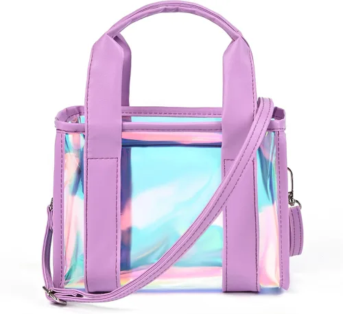 Miniatura 2 de Bolsa transparente para mujer, bolsa transparente para eventos de estadio con correa ajustable para el hombro