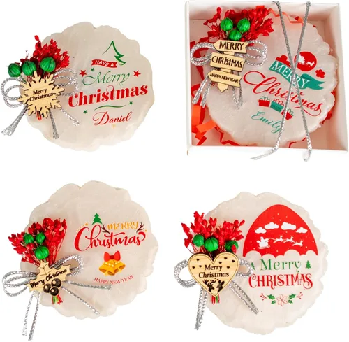 Miniatura 21 de HTF - Paquete de 5 imanes personalizados de resina epoxi para baby shower, regalos para baby shower, regalos de baby shower, revelación de género