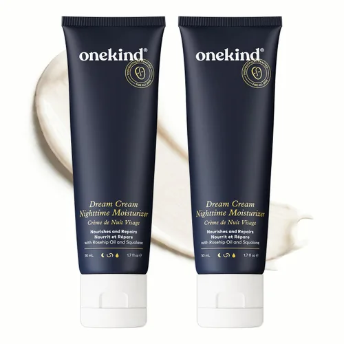 Miniatura 15 de Onekind Hidratante de noche para rostro, crema hidratante de ensueño para arrugas, crema de noche para mujeres antienvejecimiento con escualano